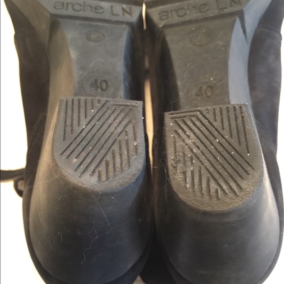 Arche black nubuck lace up bootie. - Picture 7 of 8